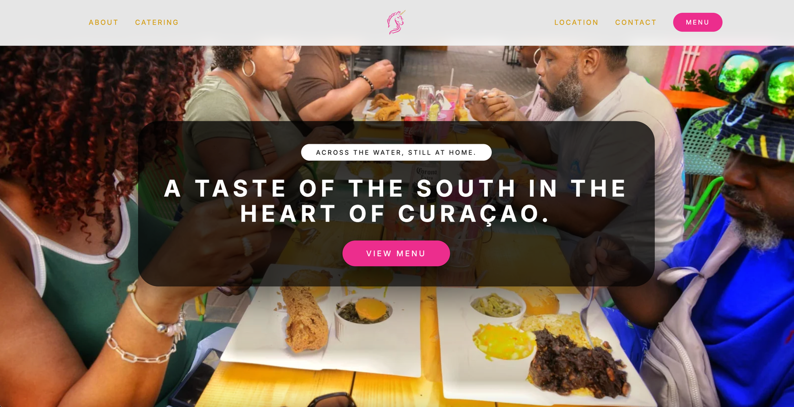 The Pink Unicorn Curacao website preview