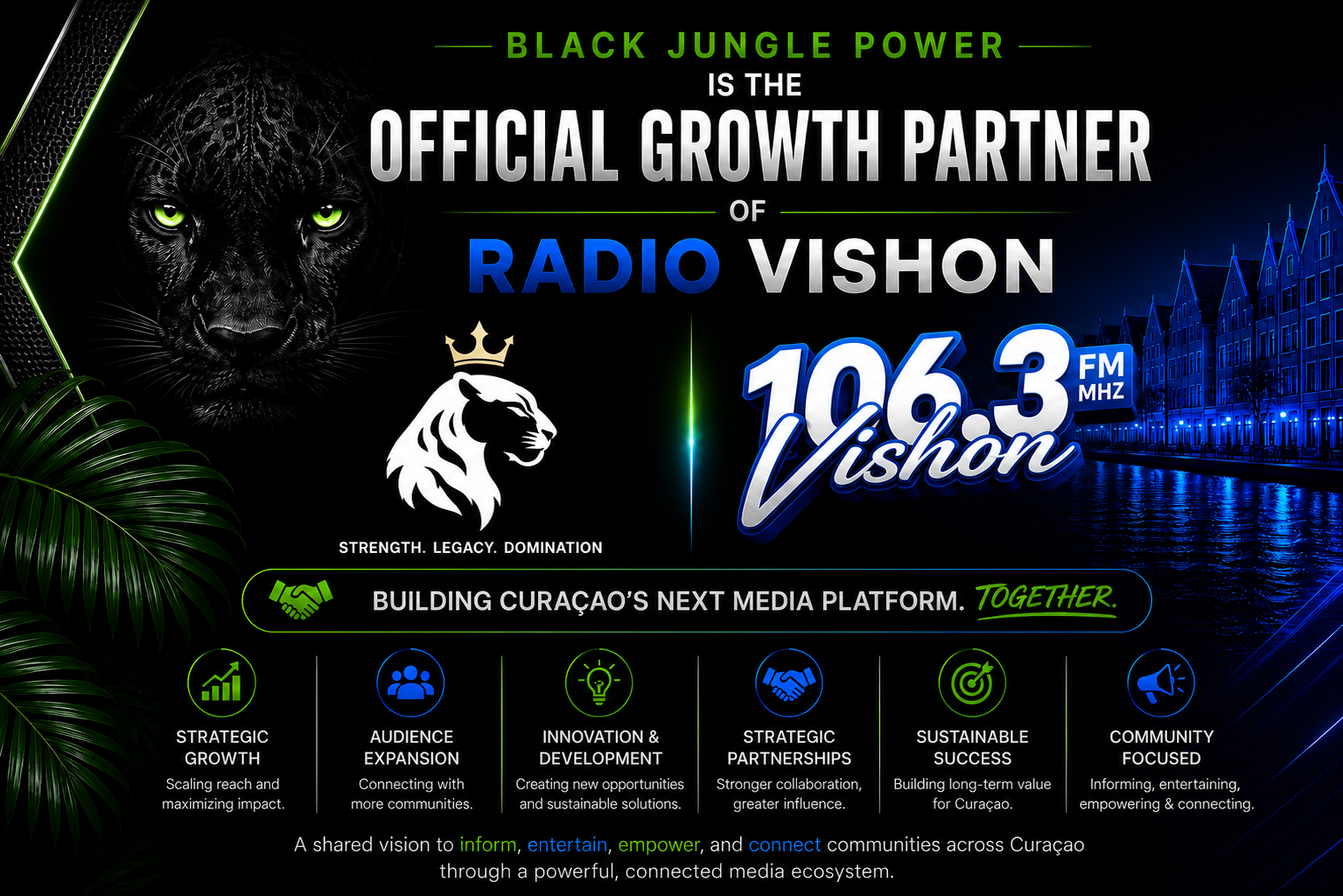 Black Jungle Power x Radio Vishon Official Growth Partner