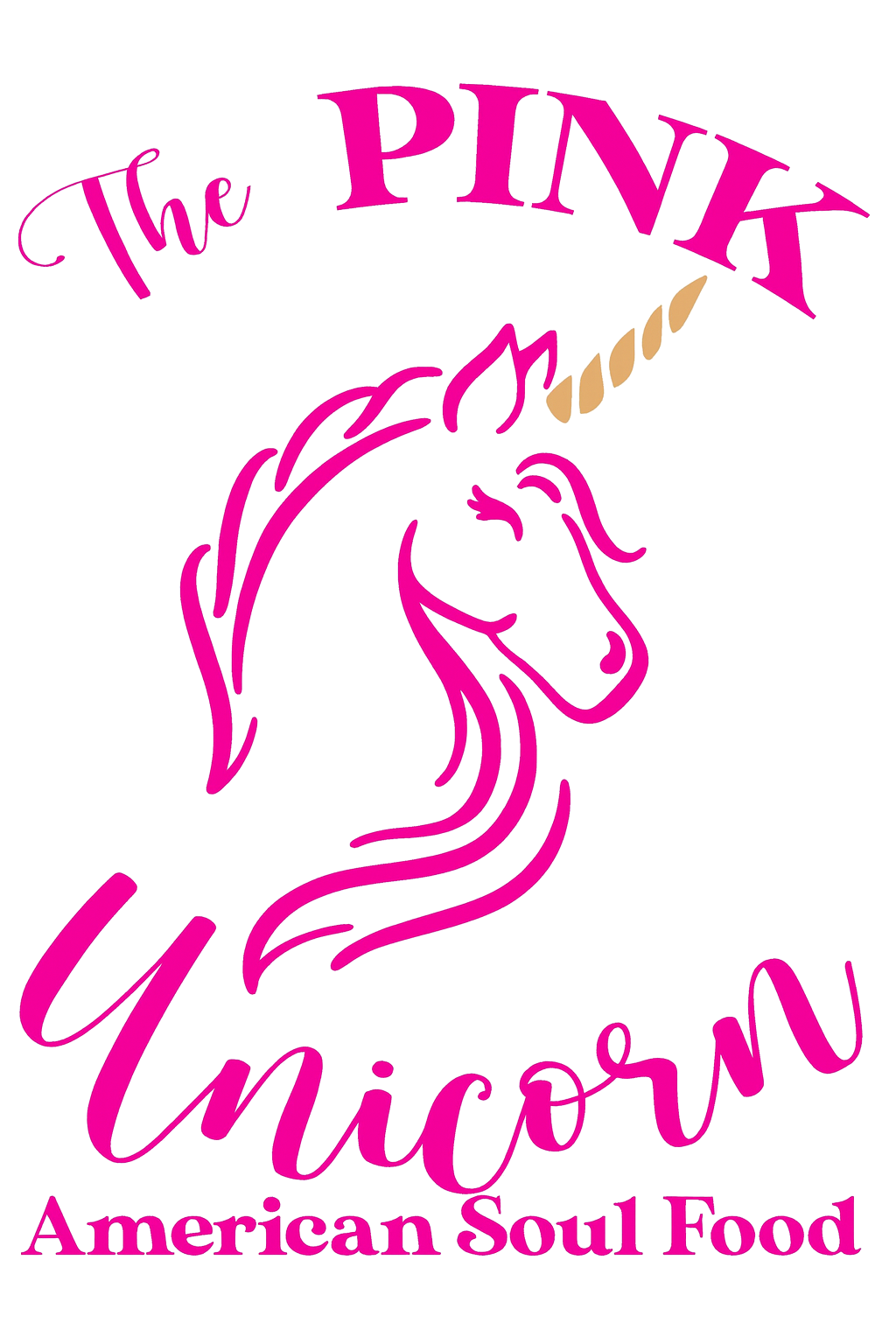 The Pink Unicorn American Soul Food logo