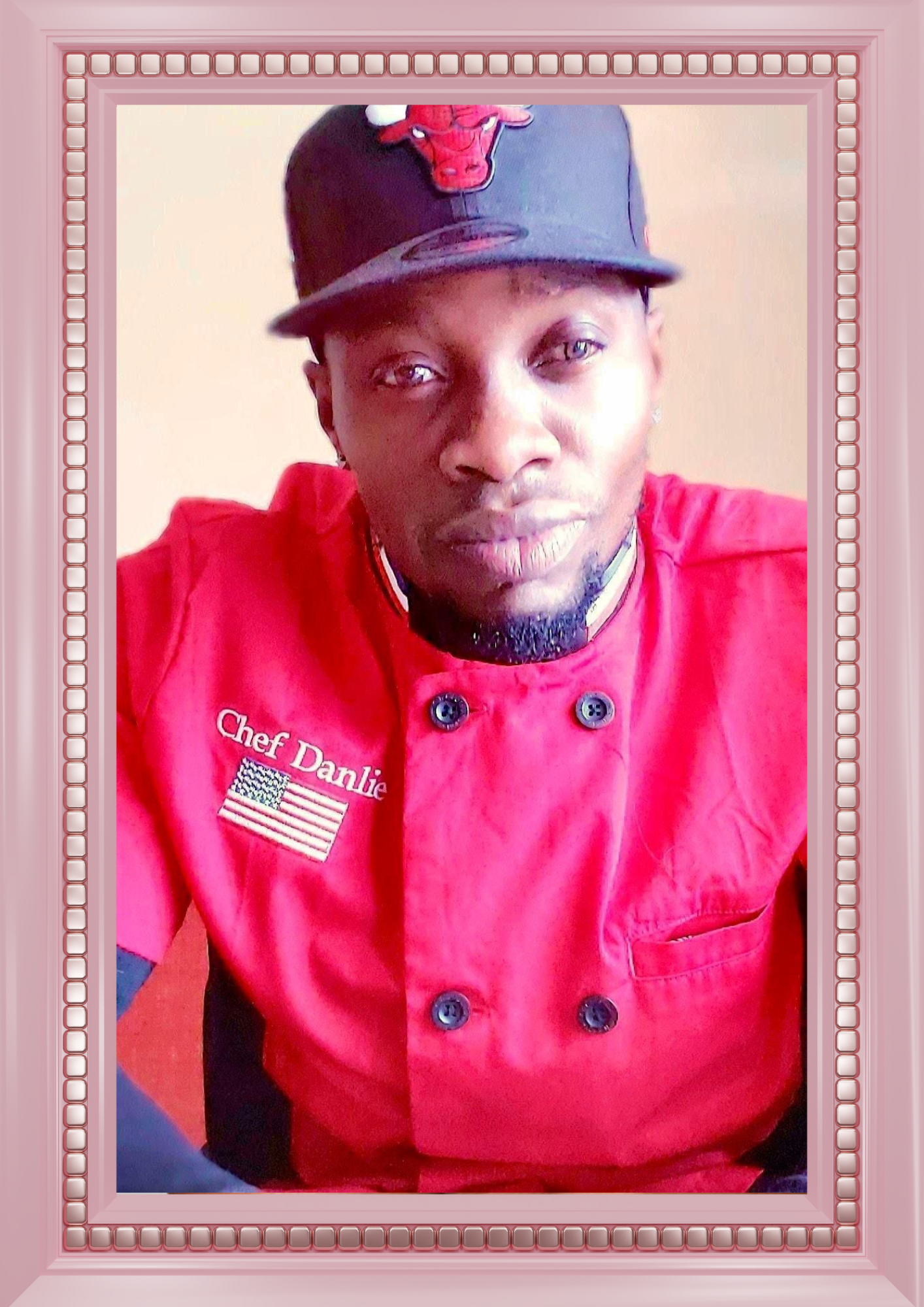 Chef Danlie standing confidently