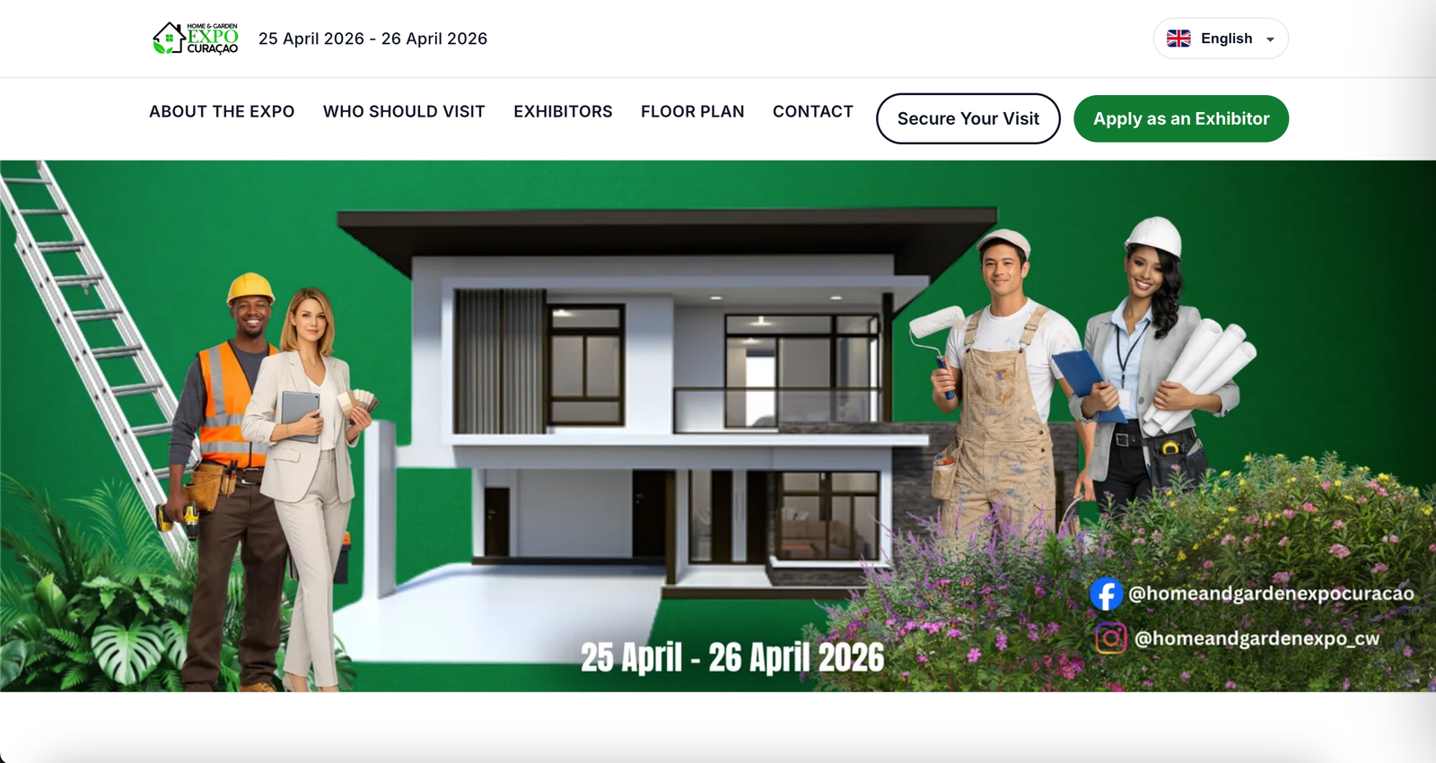 Home and Garden Expo 2026 website preview